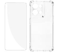 Avizar Pack Protection Oppo Reno 8 5G Coque Renforcée + Verre Trempé Transparent