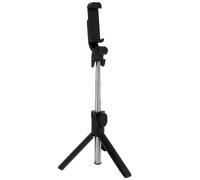 Perche Selfie avec Trépied Télécommande Bluetooth Bras Extensible 68 cm - Noir