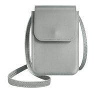 Avizar Pochette Bandoulière Smartphone avec Rangement carte Sangle 135cm Gris