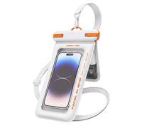 Avizar Pochette Étanche IPX8 Flottante pour Smartphones jusqu'à 7.5 Pouces Blanc
