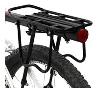 Porte-bagages Arrière pour Vélo en Aluminium Charge Maximale 50kg Noir