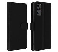 Avizar, Portefeuille Flip Cover, étui à rabat en similicuir pour Galaxy Note 20 Ultra, Noir