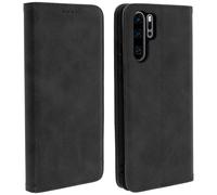 Avizar, Portefeuille Flip Cover, Etui à rabat en similicuir pour Huawei P30 Pro, Noir