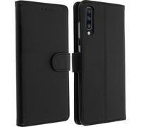 Avizar, Portefeuille Flip Cover, étui à rabat en similicuir pour Samsung Galaxy A70, Noir