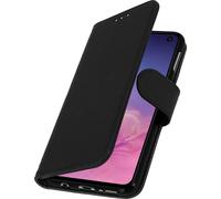 Avizar, Portefeuille Flip Cover, étui à rabat en similicuir pour Samsung Galaxy S10e, Noir