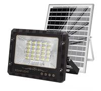 Avizar Projecteur LED 12.5W Extérieur 9000K avec Panneau Solaire 15W Noir
