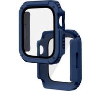 Avizar, protection complète avec film Apple Watch Series 6 / 5 / 4, 40mm, bleu foncé
