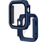 Avizar, protection complète avec film pour Apple Watch 3 / 2 / 1, 38mm, bleu foncé