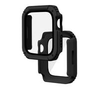 Avizar, protection complète avec film pour Apple Watch Series 6 / 5 / 4, 44mm, noir