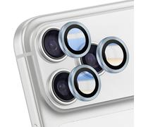 Protection d'Objectif Caméra pour iPhone 17 Pro Max avec Contour Renforcé Bleu clair