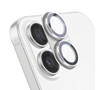 Protection Objectif Caméra pour iPhone 17 Cadre Monobloc en Aluminium Argent