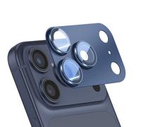 Protection Objectif Caméra pour iPhone 17 Pro Cadre Monobloc en Aluminium Bleu