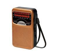 Avizar Radio Portable 3 Bandes FM / AM / SW Haute Précision et Compact Marron