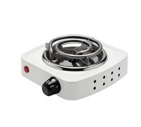 Avizar Réchaud Électrique Portable 500W Plaque Chauffante 14cm Compact Blanc