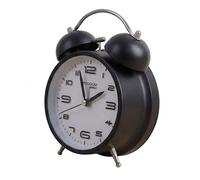 Avizar Réveil de Table 12cm pour Chambre Format Rond Double Cloche Élégant Noir