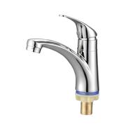 Avizar Robinet à Eau Simple à Bec Courbé Finition Chromée Argent