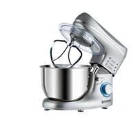 Avizar Robot Pâtissier 5,5L 1400W 6 Vitesses avec Bol en Inox et Couvercle