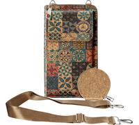 Avizar, sac en liège, CorkMosaic Collection, fermeture magnétique / fermeture éclair, multicolore