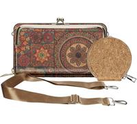 Avizar, sac en liège, MandalaVibe Collection, fermeture éclair/baiser, multicolore