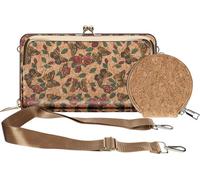 Avizar, sac en liège, NaturePrint Collection, fermeture éclair / bisou, multicolore