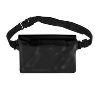 Sac Etanche Universel Etui Ceinture / Bandoulière Sangle Réglable Tactile Noir