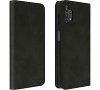 Avizar, Samsung Galaxy A32 5G / A02s Housse en similicuir avec fonction support, noir