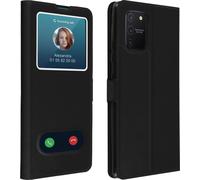 Avizar, Samsung Galaxy S10 Lite Flip Cover double fenêtre et fonction stand, noir
