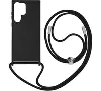 Coque Cordon pour Samsung Galaxy S23 Ultra Lanière Tour du Cou 80cm Noir