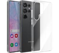 Avizar, Samsung Galaxy S25 Ultra, Housse fine en silicone de 1mm protégeant la caméra, Transparent