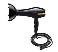 Sèche-cheveux Electrique 1500W Air Chaud et Air Froid Noir / Or