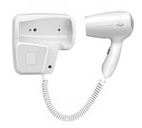 Avizar Sèche-cheveux Mural Électrique 1200W 2 Vitesses avec Support Intégré