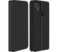Housse Oppo A15 Étui Folio Portefeuille Fonction Support noir