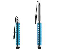 Avizar Stylet Retractable Strass pour écran Tactile Attache Jack 3.5 mm