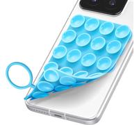 Avizar, support à ventouse avec anneau de fixation pour smartphone, pivotant, bleu