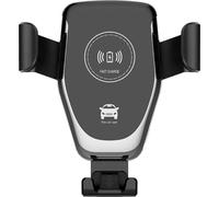 Avizar, support de téléphone portable de voiture pivotant à 360° avec chargement sans fil 10W, noir