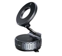 Support Magnétique Universel Rotatif avec Ventouse Renforcée pour Voiture Noir