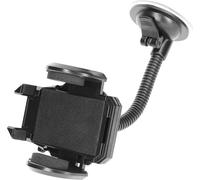 Support Voiture Smartphone Pare-Brise Bras Flexible Orientable 360° - Noir
