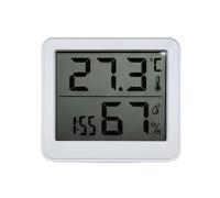 Avizar Thermo-Hygromètre Numérique Intérieure 3V avec Écran LCD Compact Blanc