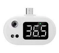 Avizar Thermomètre Infrarouge Micro-USB Portatif avec Écran LED Numérique Blanc Blanc G