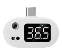 Avizar Thermomètre Infrarouge USB-C Portatif avec Écran LED Numérique Blanc Blanc G