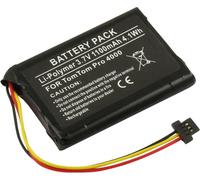 Avizar, TomTom Pro 4000 Batterie GPS 3,7 V 1100 mAh Li-Polymère, noir