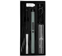 Avizar Tournevis Électrique pour Smartphones et Tablettes 49 Embouts Précis Vert