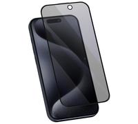 Avizar Verre Trempé Anti-espion pour iPhone 16 Pro Dureté 9H Anti-traces Noir