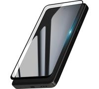 Avizar, verre trempé Oppo A5 Pro résistant aux rayures, biseauté, noir