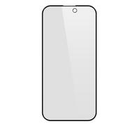 Avizar Verre Trempé pour iPhone 15 Plus Anti-espion Dureté 9H Noir transparent