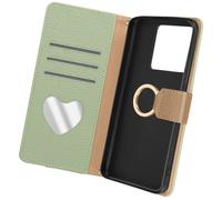 Avizar, Xiaomi 13T / 13T Pro Étui portefeuille zippé, Vert clair