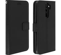 Avizar, Xiaomi Redmi Note 8 Pro Etui à rabat avec emplacements pour cartes & fonction stand, noir