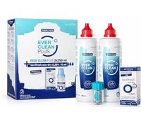 Avizor Ever Clean Plus 2x350 ml + Lacrifresh Ocu-Dry 0,30% 10 ml | Solution nettoyante et désinfectante au peroxyde + gouttes oculaires sans conservateurs
