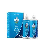 Avizor Liquide pour Lentilles de Contact All Clean Soft Solution Unique pour Nettoyage/Désinfection de Tous Types de Lentilles de Contact Souples, 2 x 350 ml