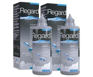Avízor Regard 2x355ml - Solution pour nettoyer, désinfecter et réhydrater les lentilles de contact - Sans conservateur - Nettoyage à base d'oxygène - Santé complète des yeux